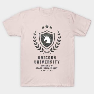 Unicorn University Rainbow State T-Shirt